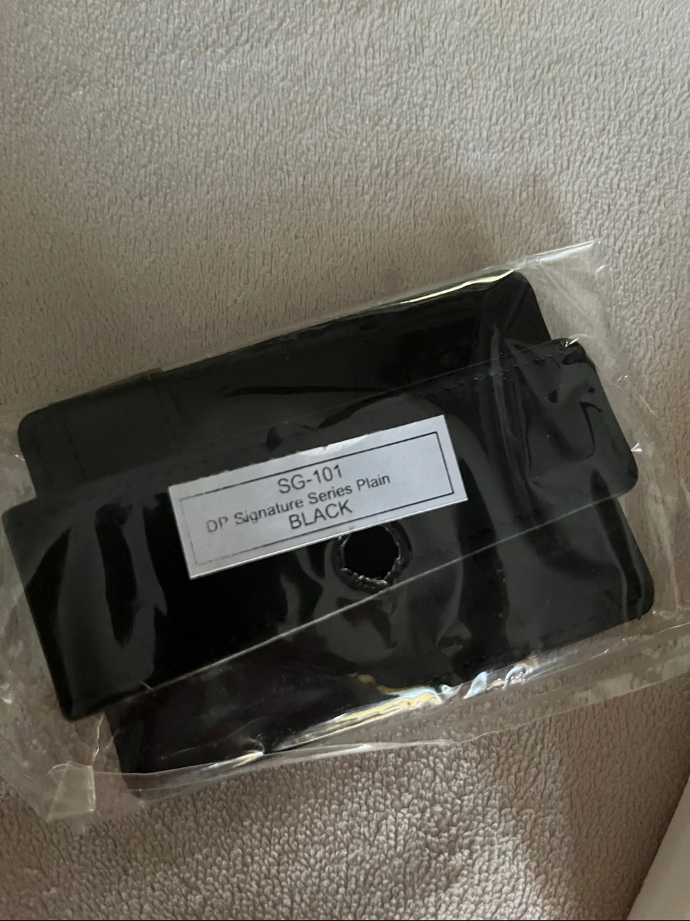 NWT DEEPPOCKET Black Leather Money-Clip Wallet